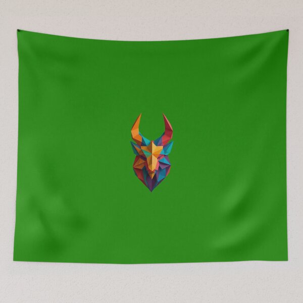 Item preview, A traditional devil mask, origami, elk vector art # 1 designed and sold by VugArtShop.
