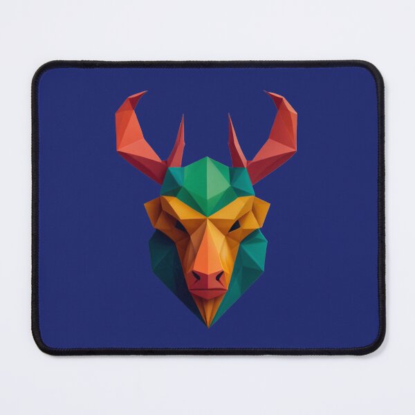 Item preview, A traditional devil mask, origami, elk vector art # 2 designed and sold by VugArtShop.