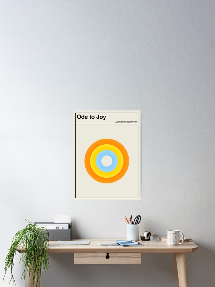 Beethoven Ode to Joy Minimalist Abstract Art Design