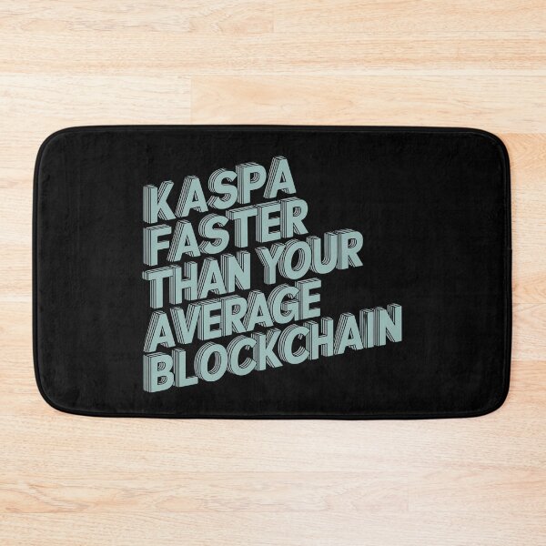 Item preview, Kaspa Crypto Swag faster than your average blockchain designed and sold by RadDeck.