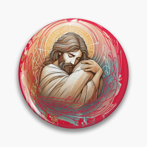 Artikelvorschau, Umarmt von Jesus - Christliches T-Shirt, entworfen und verkauft von PaintMeWorld.