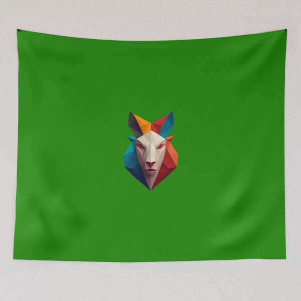 Item preview, A traditional devil mask, origami, goat vector art designed and sold by VugArtShop.