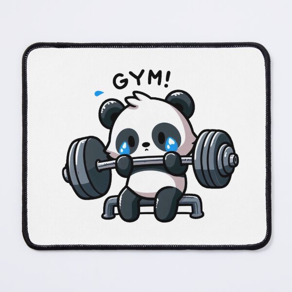 Item preview, Panda and gym designed and sold by hit-gal.