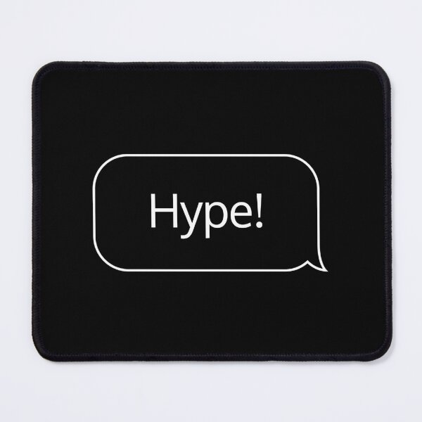 Item preview, Hype Speech Bubble Minimalist Design designed and sold by coshe.