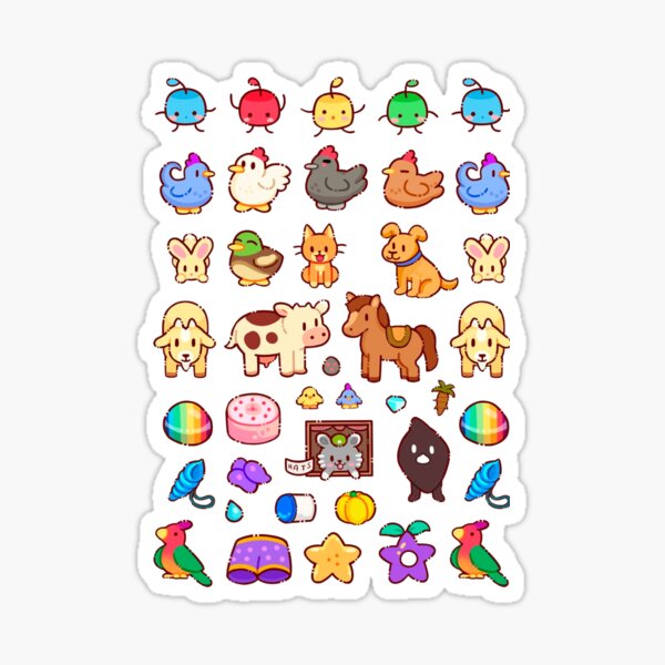 Aperçu de l'œuvre animaux de la vallée de Stardew créée et vendue par LifeLoop.