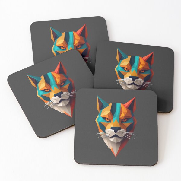 Item preview, A traditional devil mask, origami, jaguar vector art #2 designed and sold by VugArtShop.