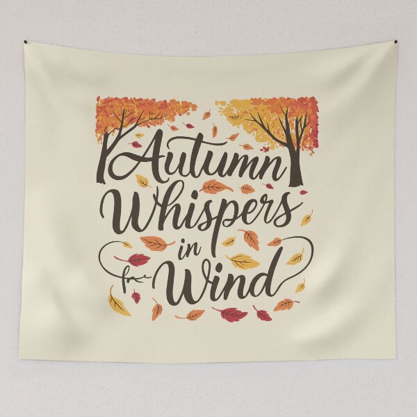 Item preview, Autumn Whispers in the Wind - Fall Season Inspired Design with Colorful Leaves designed and sold by FEBRICAST.