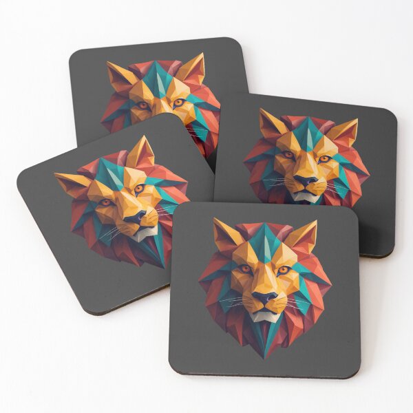 Item preview, A traditional devil mask, origami, lion vector art designed and sold by VugArtShop.