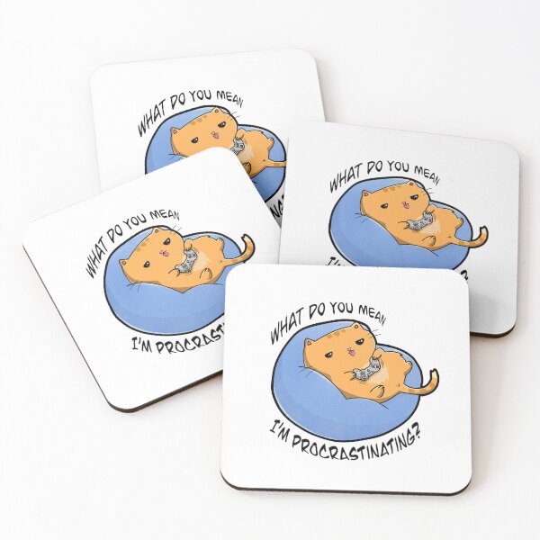 Item preview, What do you mean I’m procrastinating? Cat Gaming designed and sold by ashcael.