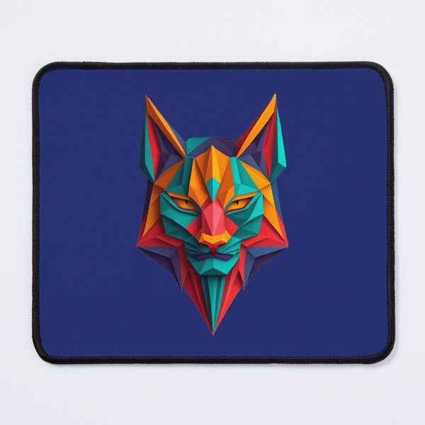 Item preview, A traditional devil mask, origami, lynx vector art designed and sold by VugArtShop.