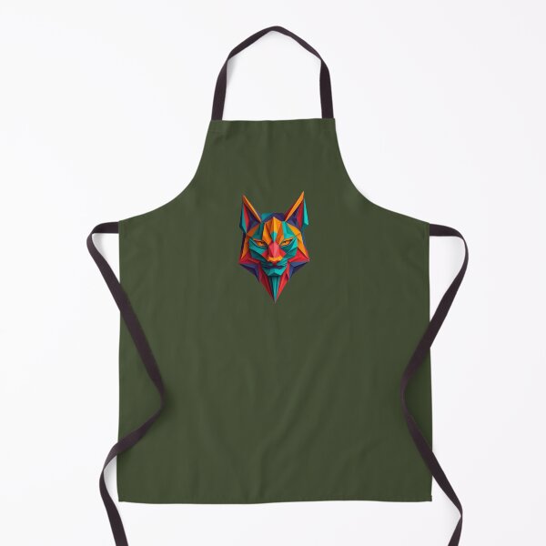 Item preview, A traditional devil mask, origami, lynx vector art designed and sold by VugArtShop.