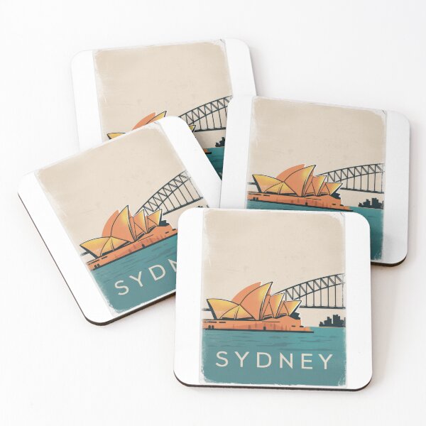 Item preview, Sydney Opera House and Sydney Harbour Bridge designed and sold by Angry Swan Designs.
