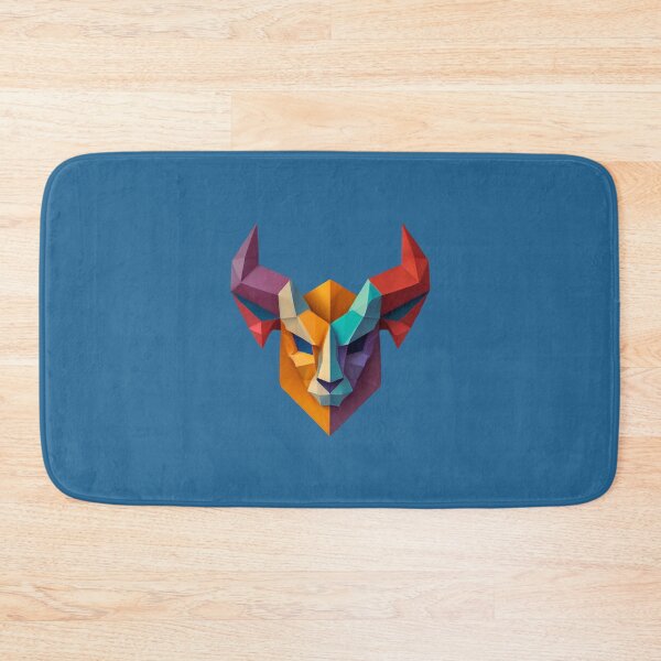 Item preview, A traditional devil mask, origami, ram vector art designed and sold by VugArtShop.