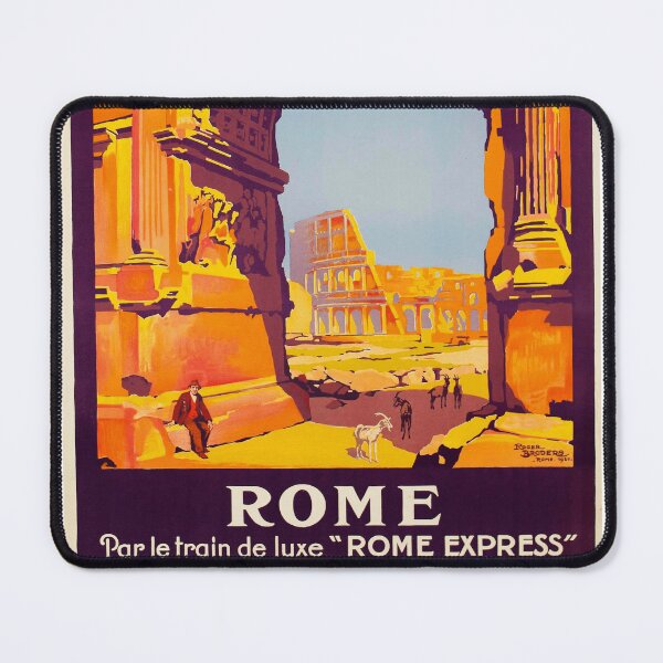 Item preview, Retro vintage travel poster for Rome designed and sold by colliophoto.