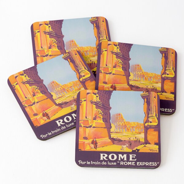 Item preview, Retro vintage travel poster for Rome designed and sold by colliophoto.