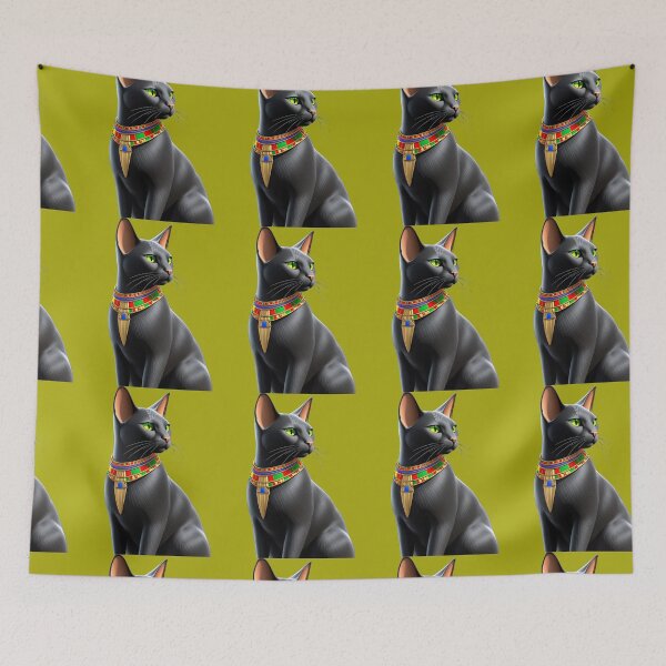 Aperçu de l'œuvre Statue de Bastet le chat de l'Égypte ancienne, amateur de jeux, Mau Bastet égyptien, dieux égyptiens, mammifère ressemblant à un chat, carnivore 6 créée et vendue par AnadAA.