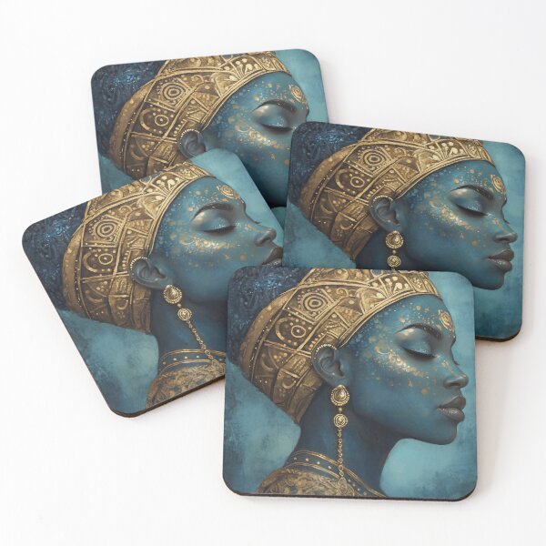 Item preview, Golden Queen in Shades of Blue  designed and sold by JaimeLikes.