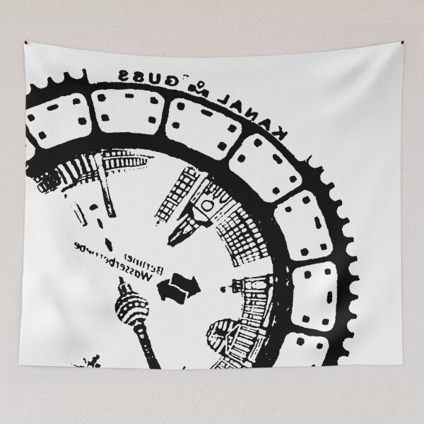 Item preview, Manhole Cover Print: Germany Berlin Mitte, BrandenburgGate, Fernsehturm, Gedächtniskirche designed and sold by drawnye.