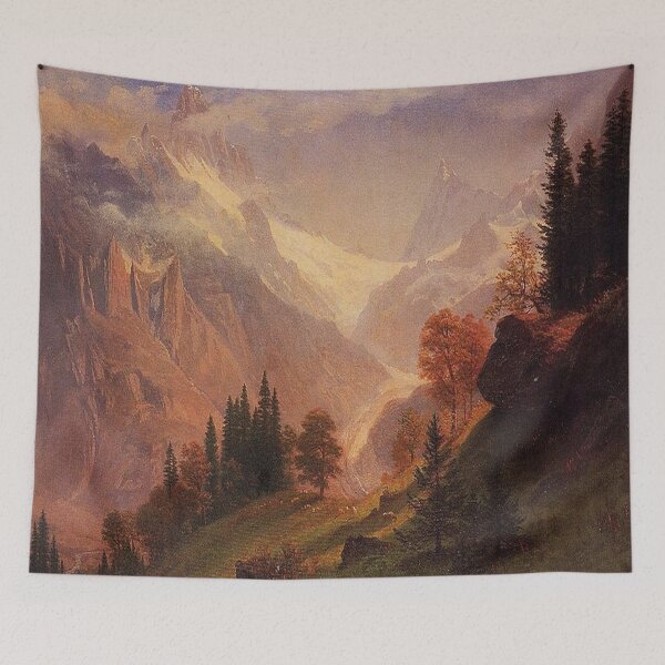 Item preview, View of the Grindelwald -Albert Bierstadt designed and sold by tomorrowsart.