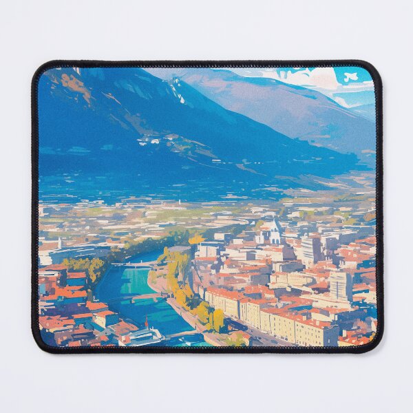 Item preview, French Landscapes - Grenoble designed and sold by ChillinTurtles.