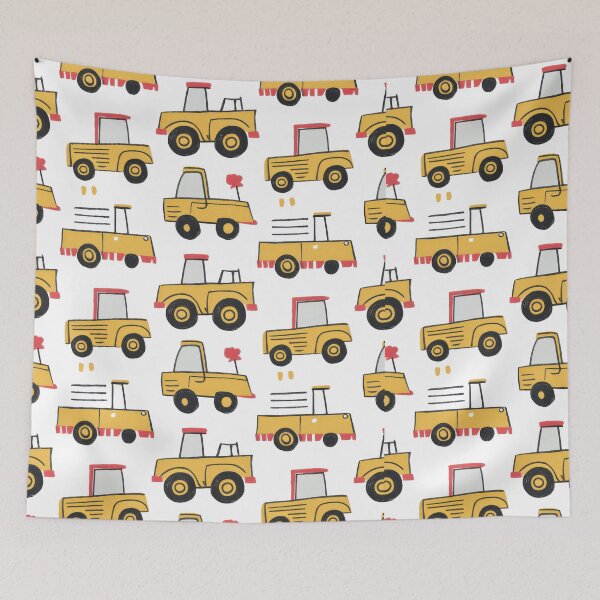 Item preview, Toy Construction Trucks Pattern designed and sold by Angry Swan Designs.