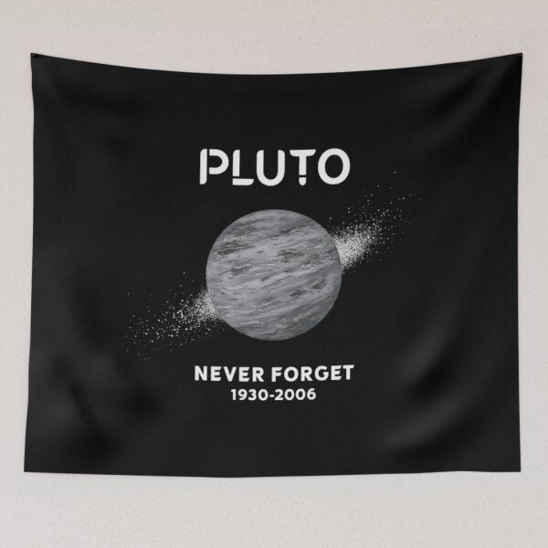 Item preview, Pluto Never Forget, space science lover designed and sold by JustCrafted.