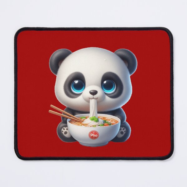 Item preview, Cute Panda Eating Pho designed and sold by PANDALOVEART.