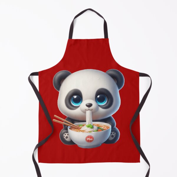 Item preview, Cute Panda Eating Pho designed and sold by PANDALOVEART.