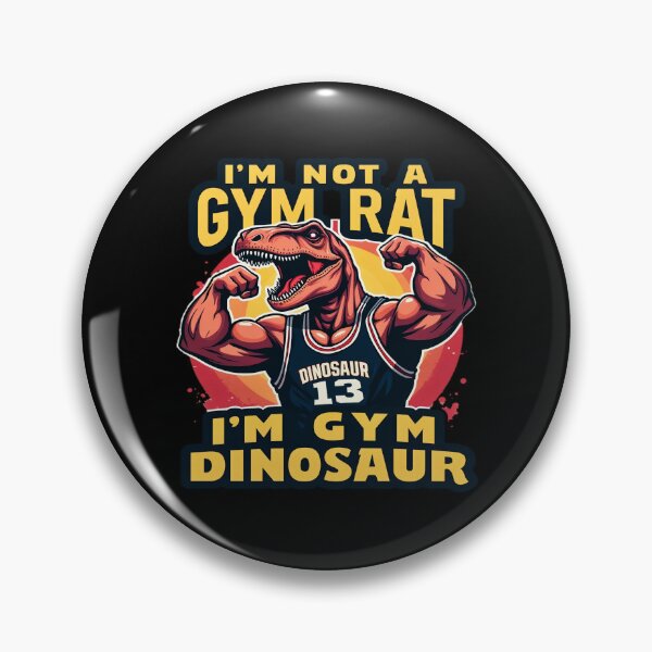 Item preview, I'm Not A Gym Rat, I'm Gym Dinosaur  designed and sold by AlphaTeez.