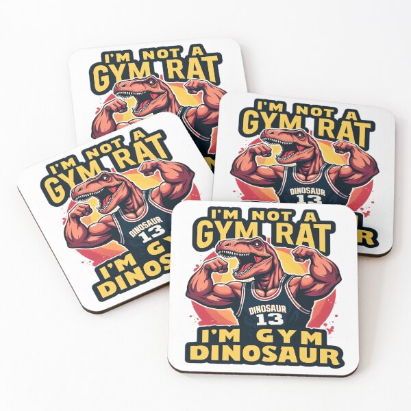 Item preview, I'm Not A Gym Rat, I'm Gym Dinosaur  designed and sold by AlphaTeez.