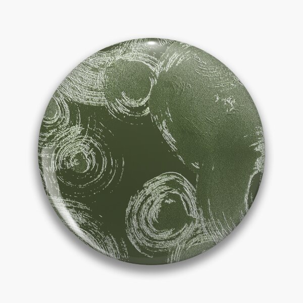 Item preview, Abstract Bubble Pattern in Olive Green designed and sold by Artistestella.
