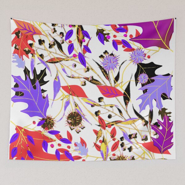 Item preview, Cool  Shade Coloured Leaves & Fruits Pattern  designed and sold by Pattern Hub.