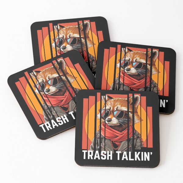Item preview, Punk red racoon is trash talking designed and sold by Maddrick.