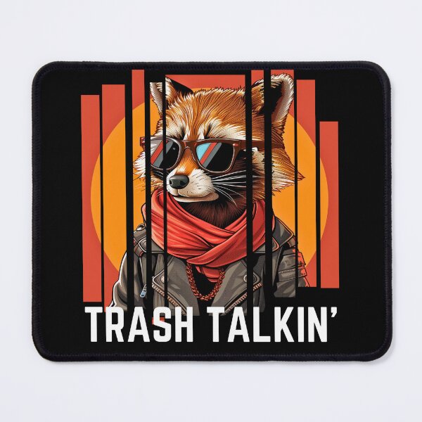Item preview, Punk red racoon is trash talking designed and sold by Maddrick.