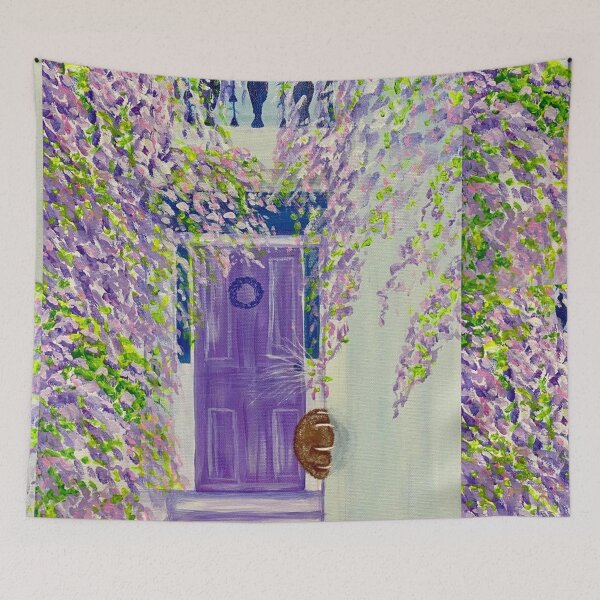 Item preview, Hide and seek cat painting designed and sold by Almisfita.
