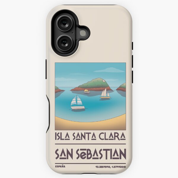 Vista previa del artículo con la obra «Isla Santa Clara, San Sebastián, España», diseñado y vendido por JDP--Designs.