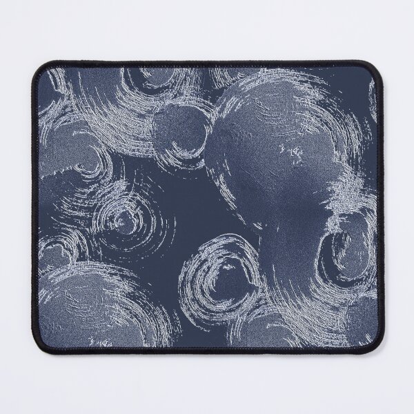 Item preview, Abstract Bubble Pattern in Navy Blue designed and sold by Artistestella.