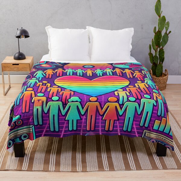 Item preview, Retro 80s Heart of Equality Design designed and sold by Genady.