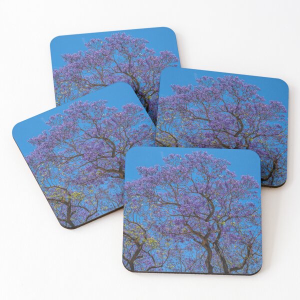 Item preview, Jacaranda Tree Purple Flowers and Blue Sky Beautiful Colourful Scene designed and sold by acceleratorhams.
