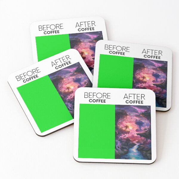 Item preview, Green Screen Before and After Coffee for VFX Coordinator designed and sold by Angie-Atelier.