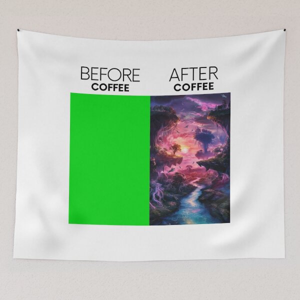 Item preview, Green Screen Before and After Coffee for VFX Coordinator designed and sold by Angie-Atelier.
