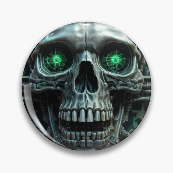 Item preview, Cybernetic Vision: The Fusion of Skull and Circuitry designed and sold by gallofoto.