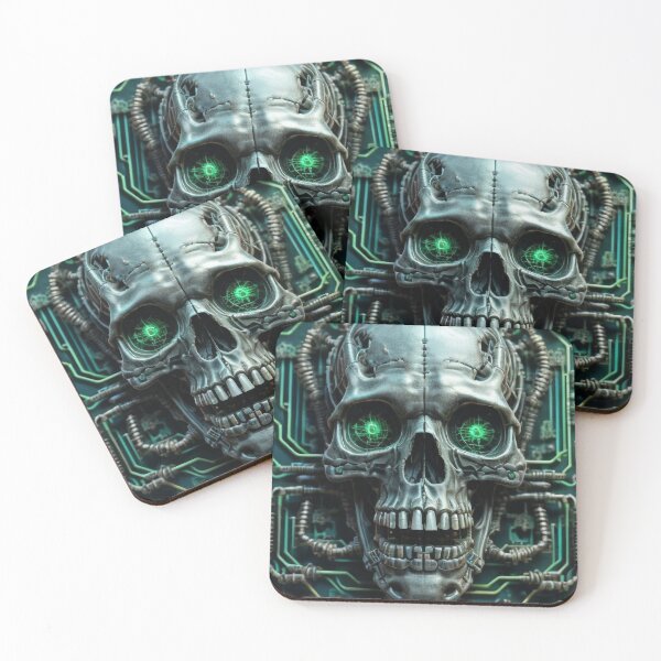 Item preview, Cybernetic Vision: The Fusion of Skull and Circuitry designed and sold by gallofoto.
