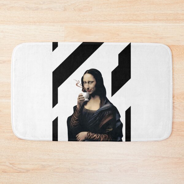 Item preview, Mona Lisa on a Coffee Break Tee designed and sold by Kuczyn.