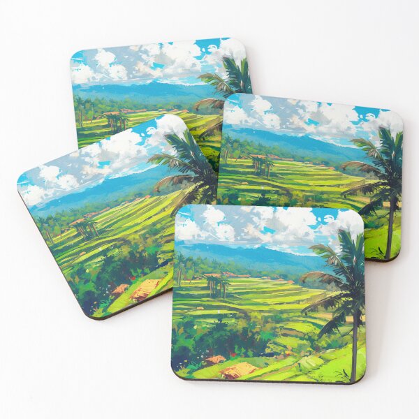 Item preview, World Wonders - Bali's Rice Terraces designed and sold by ChillinTurtles.