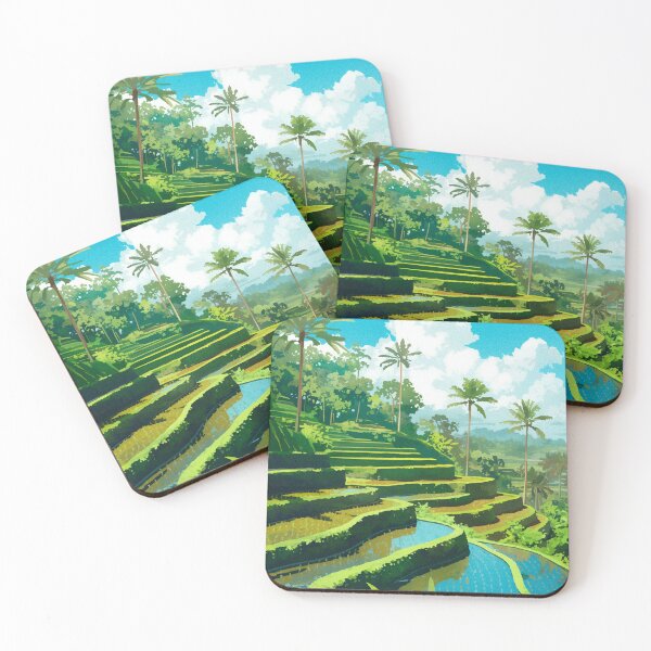 Item preview, World Wonders - Bali's Terraced Landscape designed and sold by ChillinTurtles.