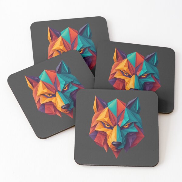 Item preview, A traditional devil mask, origami, wolf vector art designed and sold by VugArtShop.