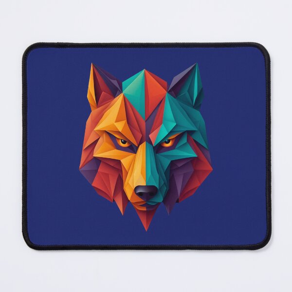 Item preview, A traditional devil mask, origami, wolf vector art designed and sold by VugArtShop.