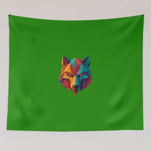 Item preview, A traditional devil mask, origami, wolf vector art designed and sold by VugArtShop.