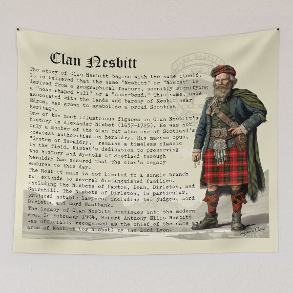 Item preview, Nesbitt Scottish Clan History  designed and sold by BagTown Clans.